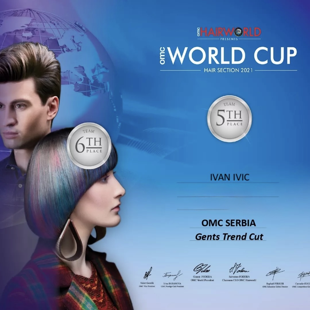 OMC Hairworld World Cup 2021 — Ivan Ivić, OMC Serbia, Gents Trend Cut